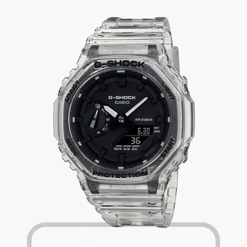 Casio G-Shock Skeleton Translucent Black Dial Men's Watch-  GA-2100SKE-7A